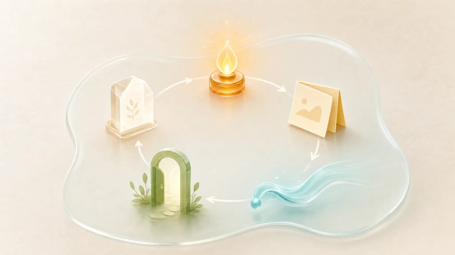 A five-part loop of intent, skill, agent run, review gate, and memory