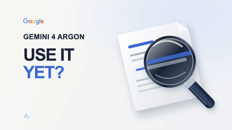 Gemini 4 Argon launch access question, illustrated with a magnifying glass